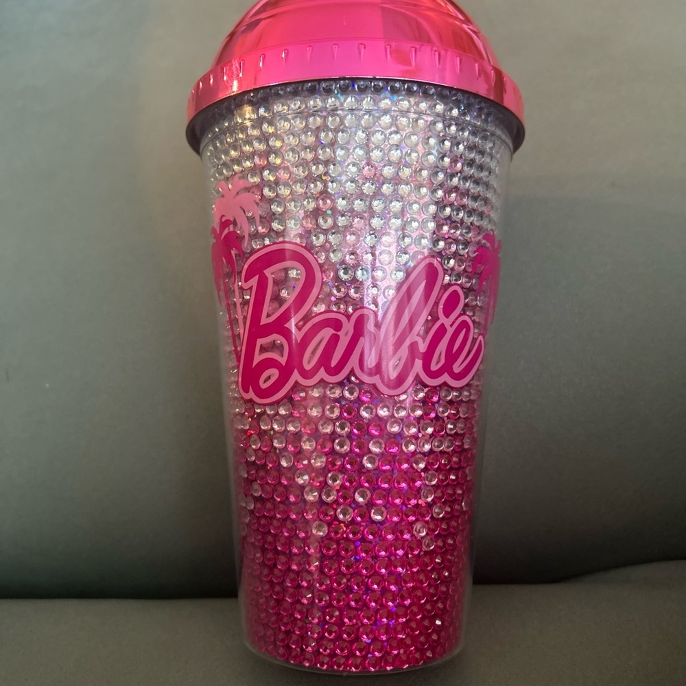 Mattel Barbie Pink Rhinestone Cup NWOT